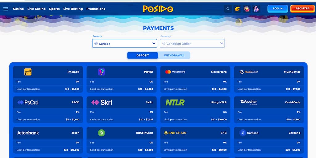 Posido casino review | onlinecasinolabs.com